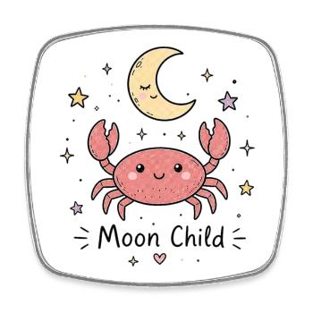 Astro Cancer – Moon Child - Square fridge magnet - white - Front