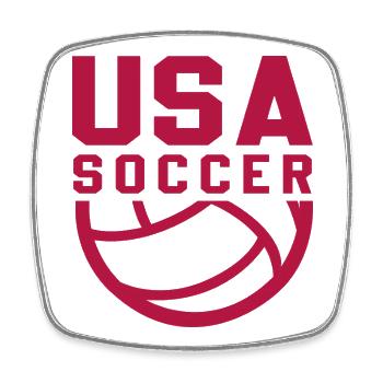 USA Soccer - Square fridge magnet - white - Front