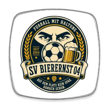 SV Bierernst 04 - Viereckiger Kühlschrankmagnet - Weiß - Vorne