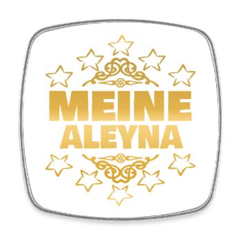 Ehefrau Aleyna - Viereckiger Kühlschrankmagnet - Weiß - Vorne
