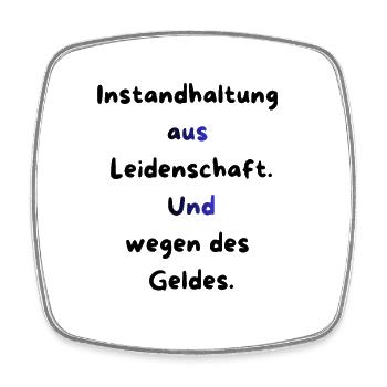 Instandhaltung T-Shirt Lustiges Geschenk Handwerk! - Viereckiger Kühlschrankmagnet - Weiß - Vorne