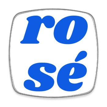 ro sé - Square fridge magnet - white - Front