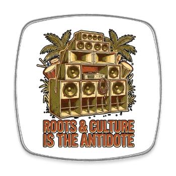 Antidote Is Roots - Square fridge magnet - white - Front