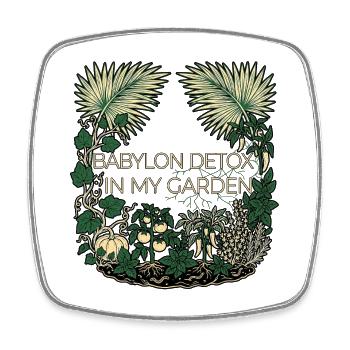 Babylon Detox Roots - Viereckiger Kühlschrankmagnet - Weiß - Vorne