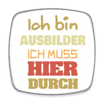 Geschenk für Ausbilder - Viereckiger Kühlschrankmagnet - Weiß - Vorne