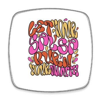 Psychedelic Soul Vibes - Square fridge magnet - white - Front