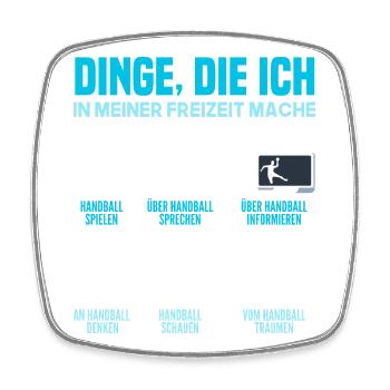 Handball Handballer Handball Trainer Fan Geschenk - Viereckiger Kühlschrankmagnet - Weiß - Vorne