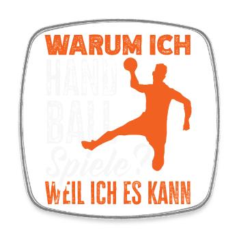 Handball Handballer Handball Trainer Fan Geschenk - Viereckiger Kühlschrankmagnet - Weiß - Vorne