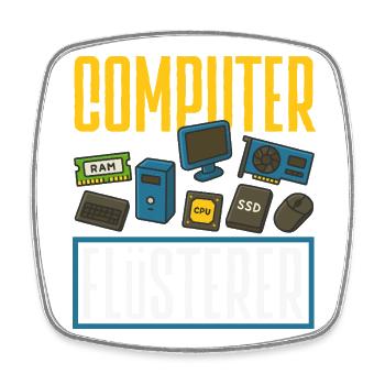Computer Flüsterer Informatiker - Viereckiger Kühlschrankmagnet - Weiß - Vorne