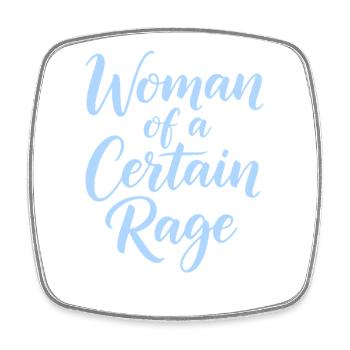 Femme d’une certaine rage Chemise pour femmes fortes - Magnet carré - blanc - Devant
