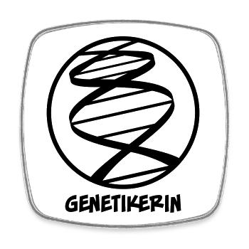 Genetikerin - Viereckiger Kühlschrankmagnet - Weiß - Vorne