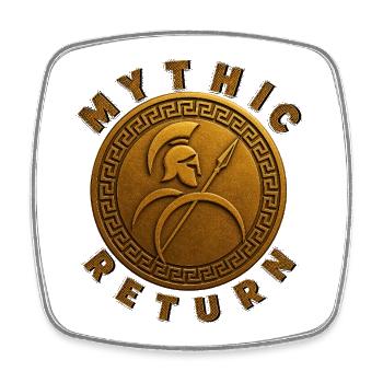 Spartan Warrior Mythic Return. - Square fridge magnet - white - Front
