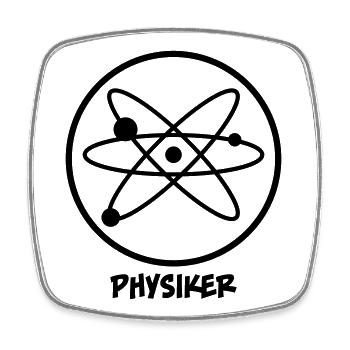Physiker - Viereckiger Kühlschrankmagnet - Weiß - Vorne