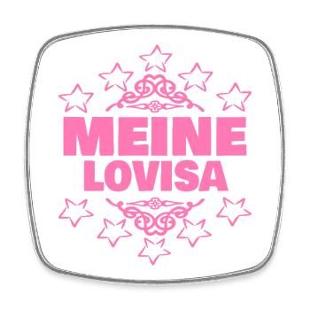 Ehefrau Lovisa - Viereckiger Kühlschrankmagnet - Weiß - Vorne