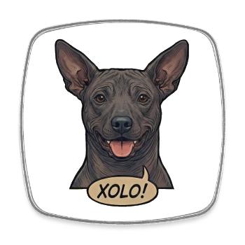 Xoloitzcuintli Dog Rétro Vintage Comic Design - Magnet carré - blanc - Devant