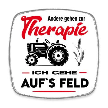 Bauer Bäuerin Landwirt Landwirtin Beruf Arbeit - Viereckiger Kühlschrankmagnet - Weiß - Vorne