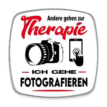 Fotograf Photograph Fotografin Arbeit Beruf - Viereckiger Kühlschrankmagnet - Weiß - Vorne