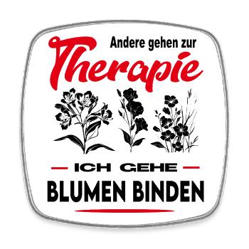 Florist Florist Florist Flower seller Profession - Square fridge magnet - white - Front