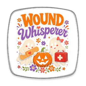 Nurse Nurse Halloween - Square fridge magnet - white - Front