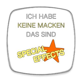 Special_Effects - Viereckiger Kühlschrankmagnet - Weiß - Vorne