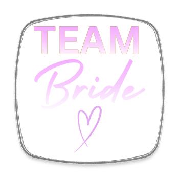 Team Bride - Viereckiger Kühlschrankmagnet - Weiß - Vorne
