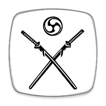 katana_tomoe - Viereckiger Kühlschrankmagnet - Weiß - Vorne