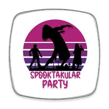 Fête spooktakular - Magnet carré - blanc - Devant