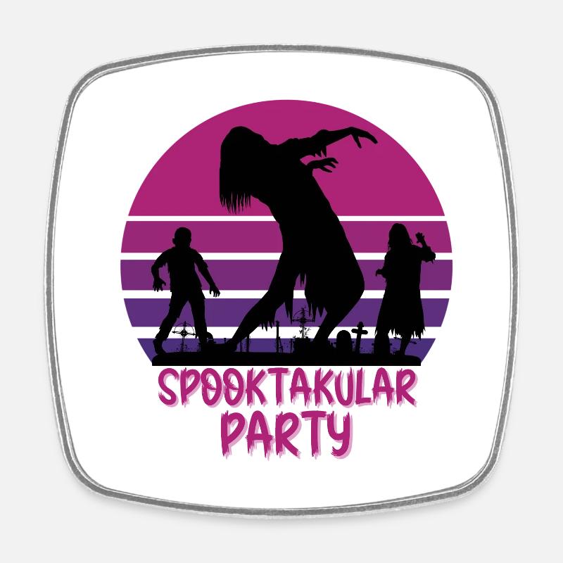 Fête spooktakular - Magnet carré - blanc