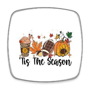Tis the Season - Square fridge magnet - white - Front