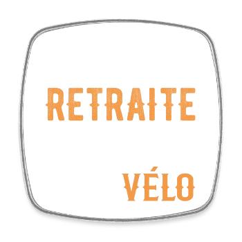 Retired Cycling Retirement Plan Cycling Cycling - Square fridge magnet - white - Front