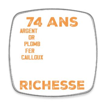 54 Ans Cadeau D'anniversaire Drôle Cadeau 54 ans - Magnet carré - blanc - Devant