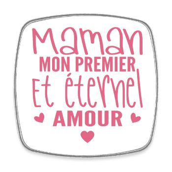 Ewige Liebe Mama Geschenk - Viereckiger Kühlschrankmagnet - Weiß - Vorne