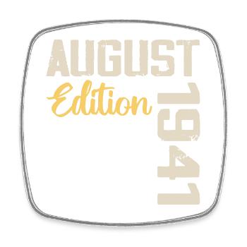 Birthday August 1941 - Limited Edition August 1941 - Square fridge magnet - white - Front