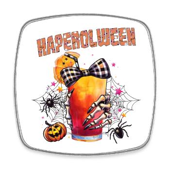 Haperolween Halloween - Viereckiger Kühlschrankmagnet - Weiß - Vorne