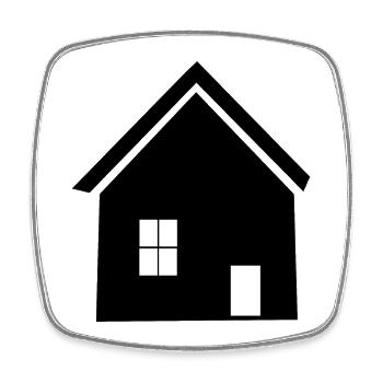 Builders Architect Home Houses Property - Square fridge magnet - white - Front