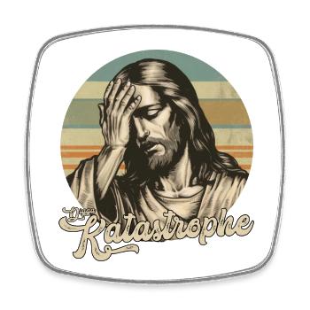 Jesus Digga Katastrophe - Viereckiger Kühlschrankmagnet - Weiß - Vorne