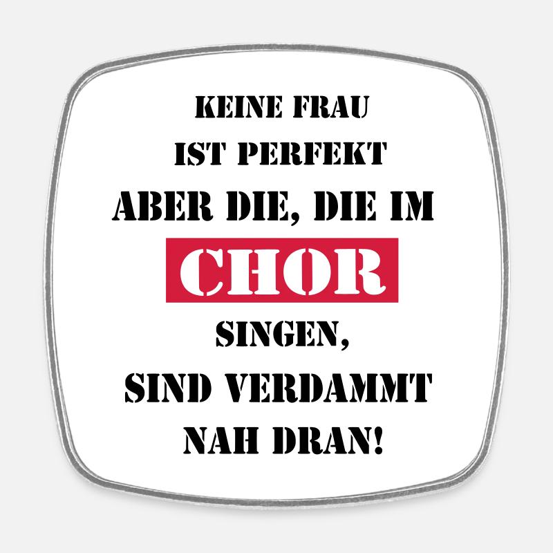 Choir - Square fridge magnet - white
