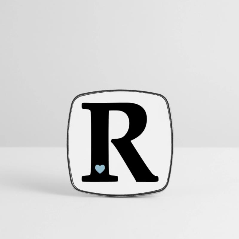 Letter R Initial Letter Square fridge magnet