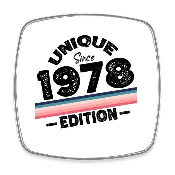 Unique Since 1978 Edition Birthday Vintage 1978 - Square fridge magnet - white - Front