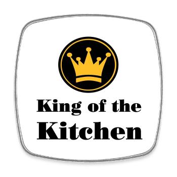 Cook - Square fridge magnet - white - Front