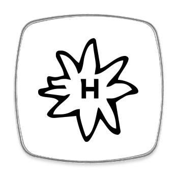 horse - Square fridge magnet - white - Front