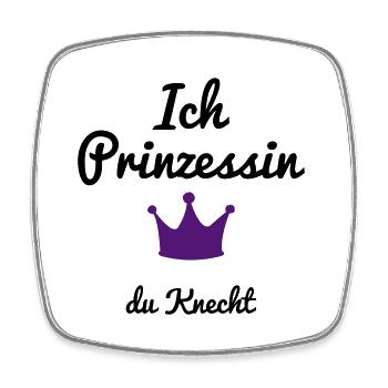 lustig - Viereckiger Kühlschrankmagnet - Weiß - Vorne