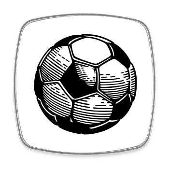Football - Square fridge magnet - white - Front