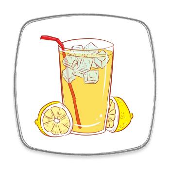 cocktails de jus de jus de boissons limonade limonade41 - Magnet carré - blanc - Devant