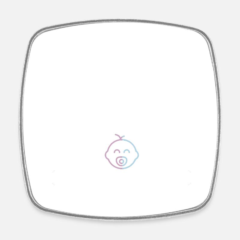 Baby is loading - Garçon/Fille - Magnet carré - blanc