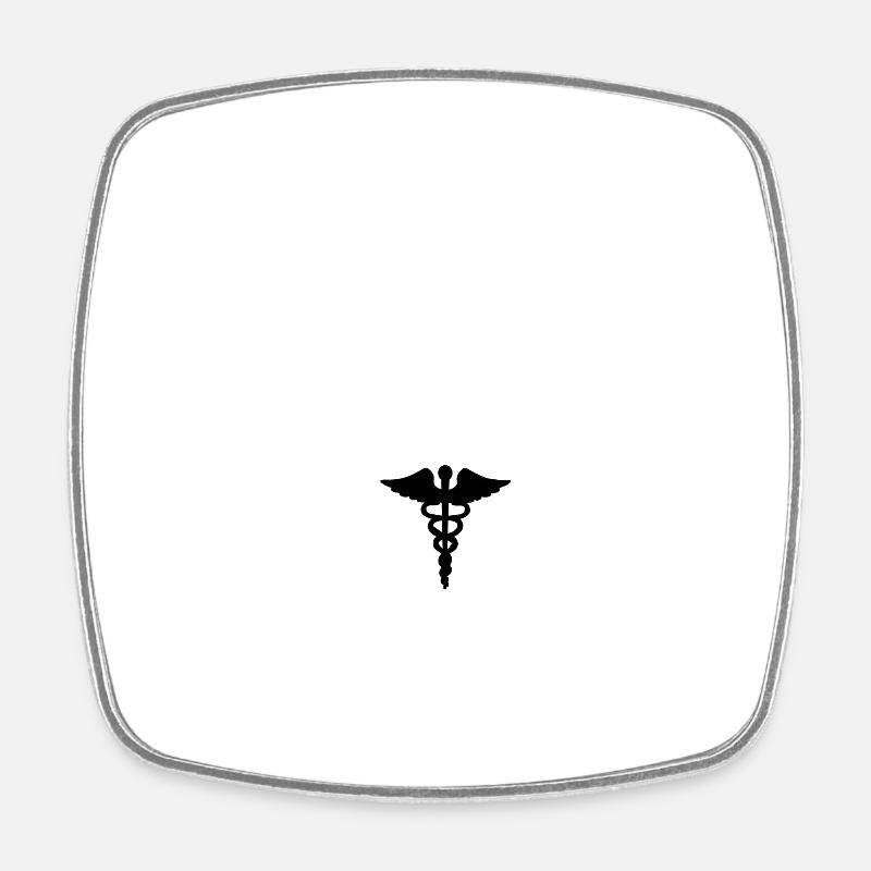 Praxisanleiter - Square fridge magnet - white