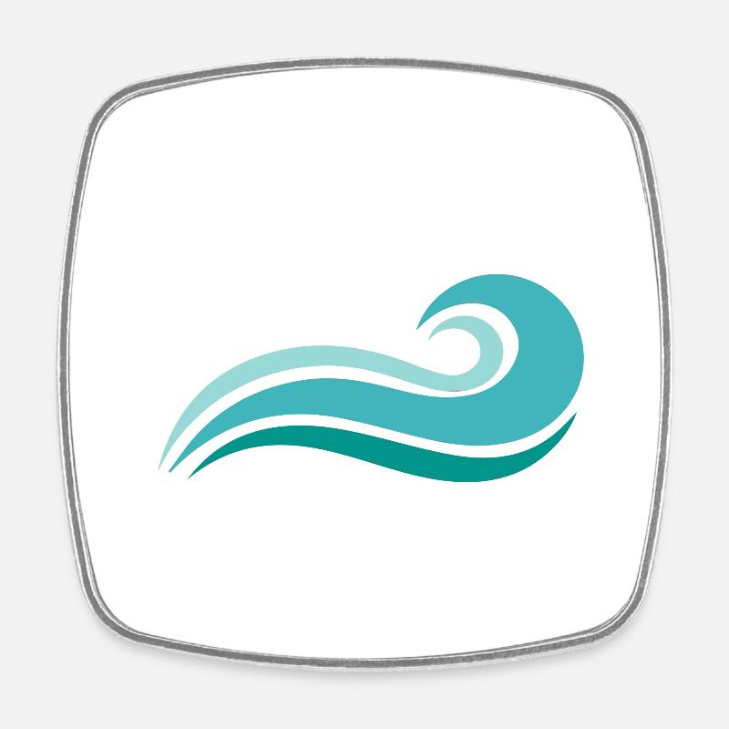 OCEAN - Magnet carré - blanc