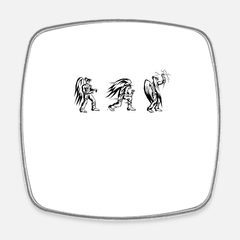 Devil jin ewgf - tekken - Square fridge magnet - white