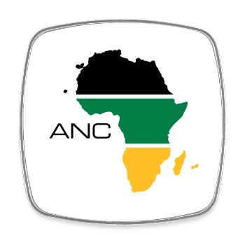 anc - Viereckiger Kühlschrankmagnet - Weiß - Vorne