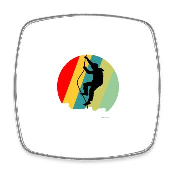 Mountain Climbing Nature Alps Sport Summit Gift - Square fridge magnet - white - Front